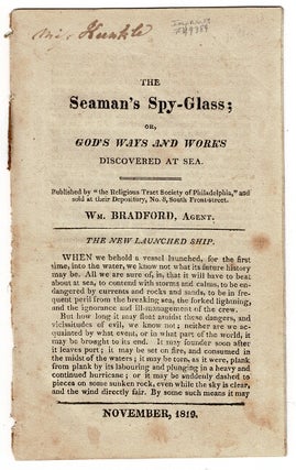 Item #54582 The seaman's spy-glass; or, God's ways and works discovered at sea. Richard Marks