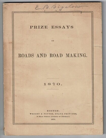 Item #54617 Prize essays on roads and road making. Clemens Herschel.
