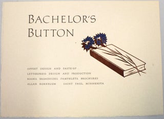 Item #54772 Bachelor's Button. Offset design and paste-up / letterpress design and production /...
