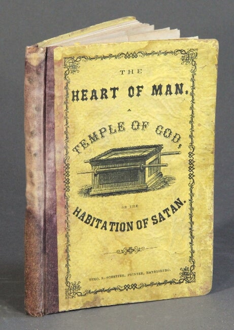 Item #55006 The heart of man: either a temple of God, or a habitation of Satan. Represented in ten emblematic figures. Calculated to awaken and promote a Christian disposition. Johannes Gossner, Phil. Friedrich Poschel.