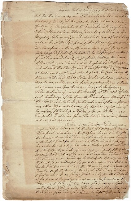 Item #55215 Papers relative to the seizure of the British sloop Providence in Bristol Harbor, with the decision of the Supreme Court at Newport
