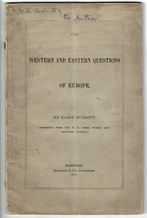 Item #55428 The Western and Eastern questions of Europe ... Reprinted from the New York Times,...