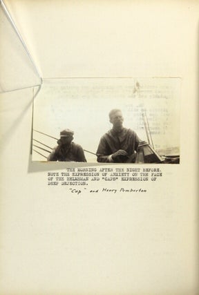 Log of the schooner yacht "Malabar VIII" in Gibson Island Ocean Race 1929 New London to Gibson Island 475 nautical miles