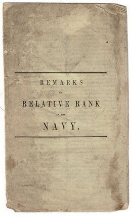 Item #55578 Remarks on relative rank in the Navy