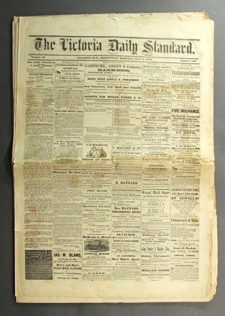 Item #55627 The Victoria Daily Standard. C. McK Smith, publisher.