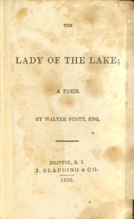 The lady of the lake; a poem