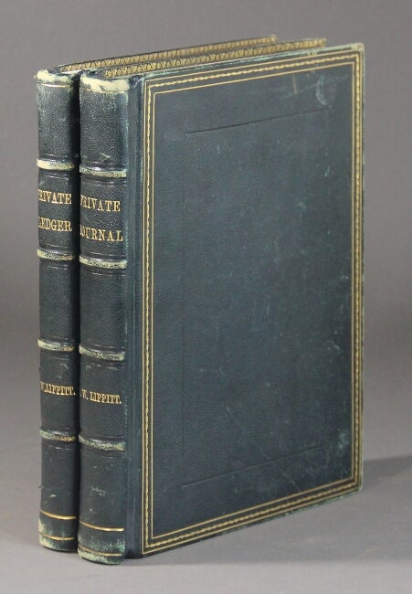 Item #56047 Private Journal P. W. Lippitt [spine titles], for the Lippitt Woolen Company. Peleg Wilbur Lippitt.