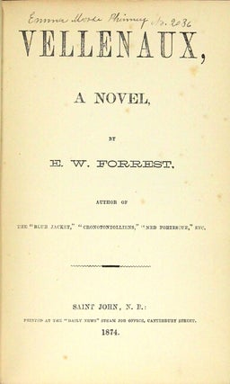 Vellenaux. A novel