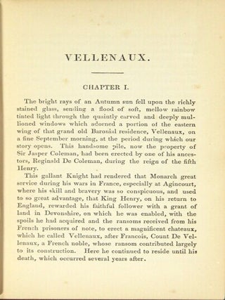 Vellenaux. A novel