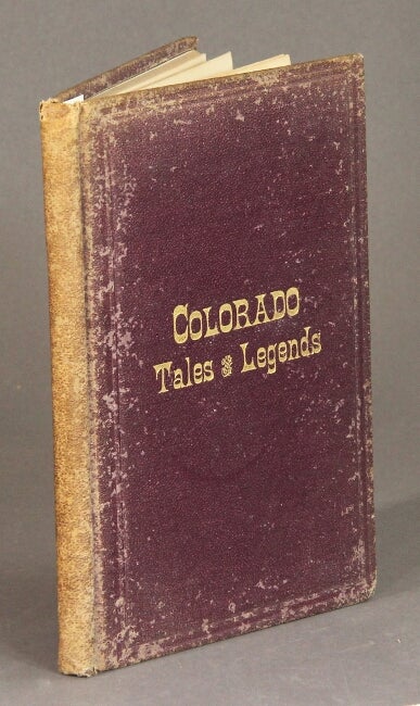 Item #56407 A month with the muses. Colorado tales and legends of the earlier days, in verse. T. O. Bigney.