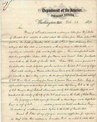 Item #56580 One-and-a-half-page letter signed to Washington D.C. lawyer E. W. Whitaker, Esq....