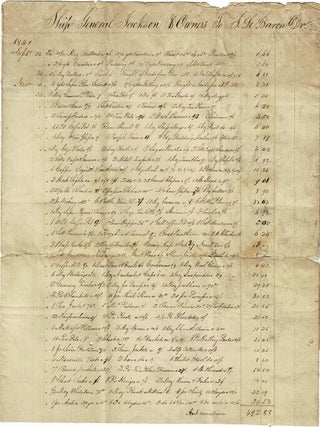 Item #56609 Ship General Jackson & owners to J. Le Baron, Dr. William H. D'Wolf
