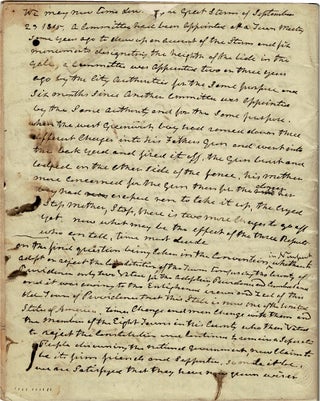 Item #56630 Thirty-four page autograph manuscript being the text of his second lecture before the...