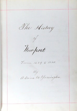 The history of Newport from 1639 to 1800