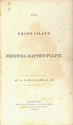 The Rhode Island Freewill Baptist pulpit