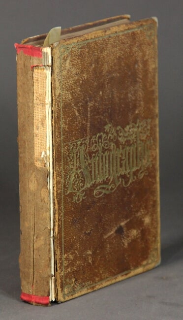 Autograph book containing approximately 68 autographs, among whom John  Greenleaf Whittier, evidently collected by a student at the Friends'  Boarding School in Providence, R.I., now Moses Brown