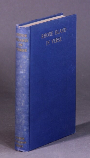 Item #56943 Rhode Island in verse. Mary Louise Brown, compiler.