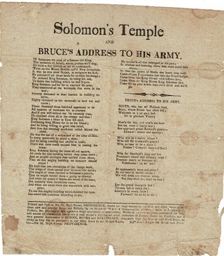 Item #57036 Solomon's temple and Bruce's address to his army