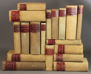 Eighteen bound volumes of miscellaneous books and pamphlets belonging to Franklin Benjamin Sanborn
