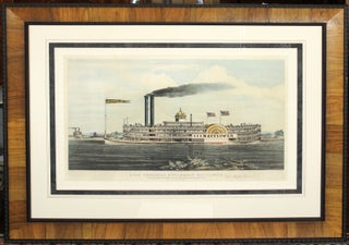 Item #57140 High Pressure Steamboat Mayflower. First Class Packet between St. Louis and New...