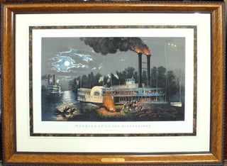 Item #57141 Wooding Up on the Mississippi. Frances Flora Bond Palmer, artist