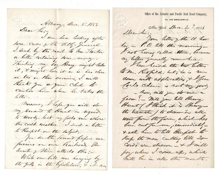 Item #57203 A series of five autograph letters signed. Henry Brewster Stanton.