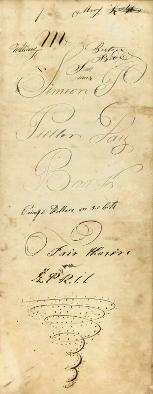 Item #57294 Day book 1833-1840. Simeon P. Pullen.