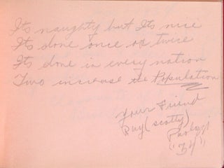 Nathanael Greene Junior High School autograph book