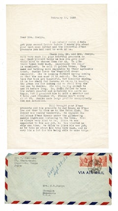 Collection of letters from Sadako Sumitomo of Tokyo to Mrs. Clyde R. Joslyn of Minneapolis