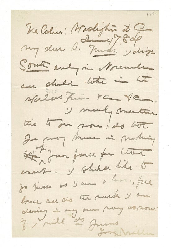 Item #57610 One-page autograph letter signed. Joaquin Miller.
