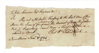 Item #57619 Manuscript promissory note to sponsor of New Haven transient