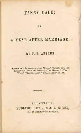 Fanny Dale: or, a year after marriage