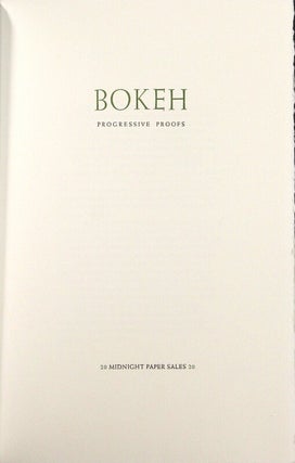 Bokeh. Progressive proofs