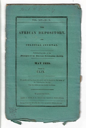 The African Repository and colonial journal [later:] The African Repository