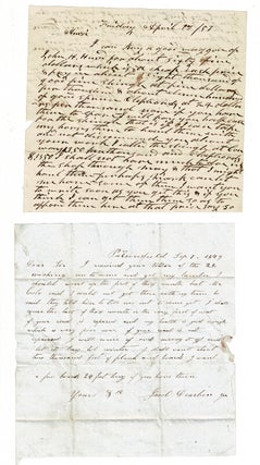 Item #57859 Three letters to Amzi Russell, saw mill owner, in Albany, New Hampshire. Amzi Russell