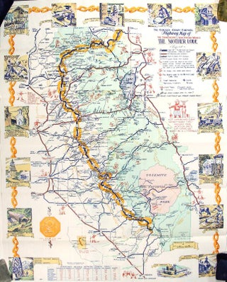 California's golden chain ... The mother lode highway [cover title]. The Golden Chain Council highway map of the northern and southern mines
