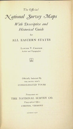 Official National Survey maps with descriptive guide and historical notes for all eastern states. Consolidated edition [cover title]