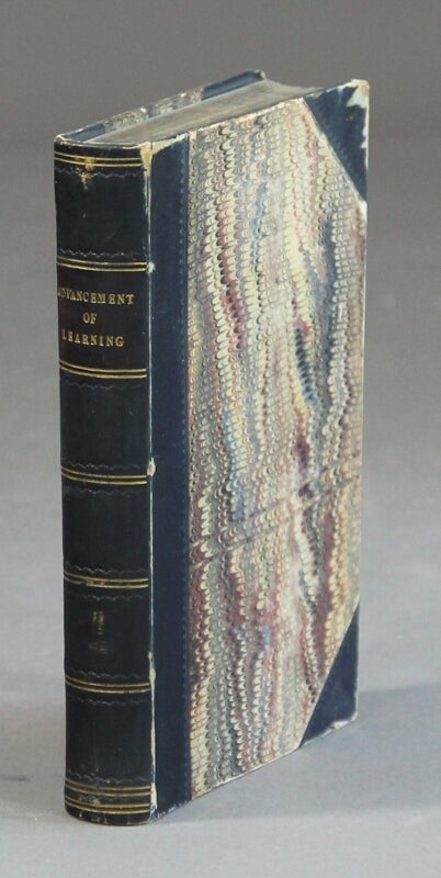 Item #57990 Of the proficience and advancement of learning by Francis Lord Verulam. Edited by B[asil] Montagu. Francis Bacon.