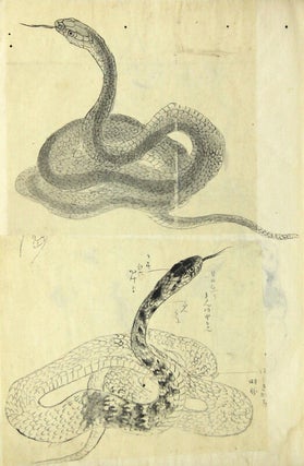 Item #58034 Manuscript sketchbook of Japanese domestic images