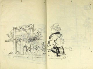 Manuscript sketchbook of Japanese domestic images
