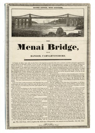 Item #58080 The Menai Bridge, near Bangor, Carnarvonshire