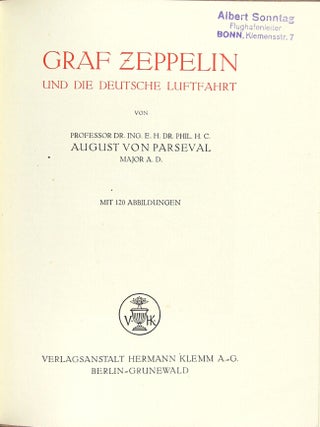 Graf Zeppelin und die Deutsche luftfahrt