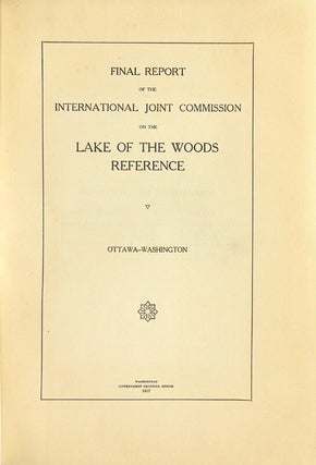 Final report of the International Joint Commission on the Lake of the Woods reference