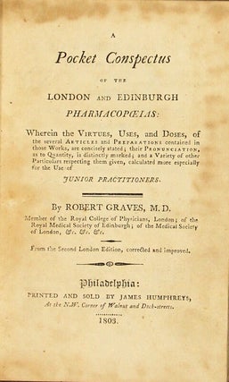 A pocket conspectus of the London and Edinburgh pharmacopoeias
