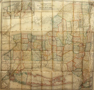 Rand, McNally & Co.'s indexed county and township map of New York with a new and original compilation and index designating all post office towns and railroad stations and giving full postal directions...