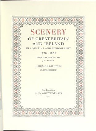 Scenery in Great Britain and Ireland in aquatint and lithography, 1770-1860. [Together with:] Life in England in aquatint and lithography, 1770-1860