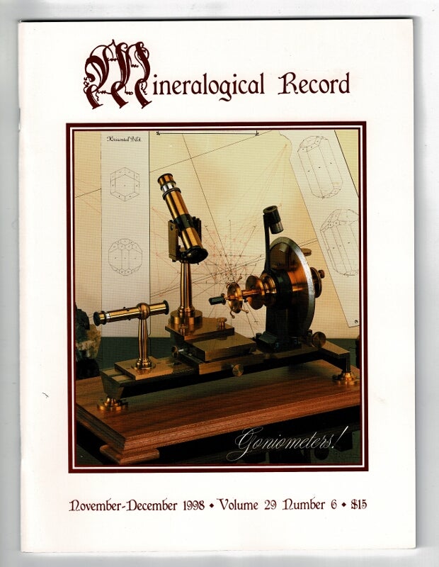 Item #58552 Mineralogical record. Vol. 29, No. 6. Ulrich Burchard.