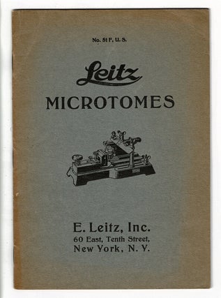 Item #58583 No. 51F, U.S. Leitz microtomes. Inc E. Leitz