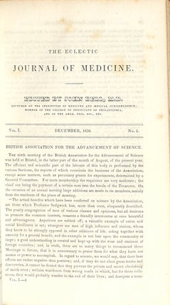 The eclectic journal of medicine. Vol. 1, nos. 1-3 and 5