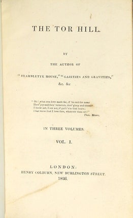 The Tor Hill ... In three volumes